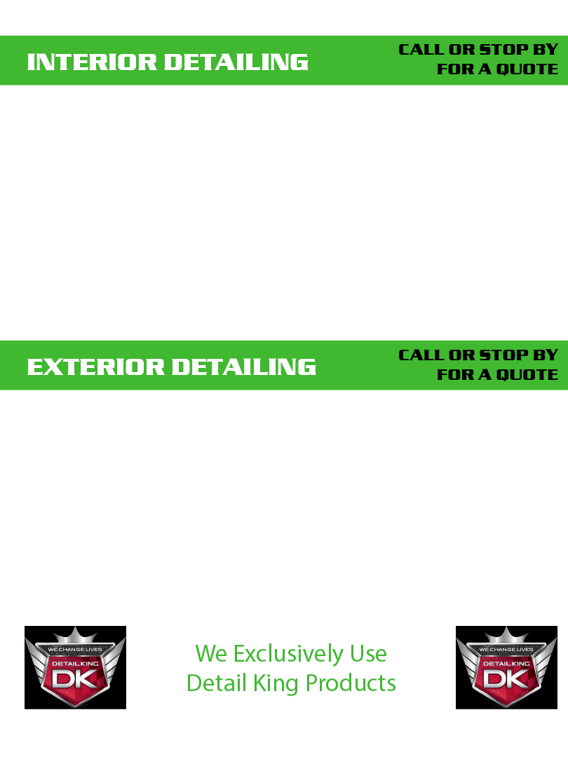 Services Kleen Worx Detailing Inc